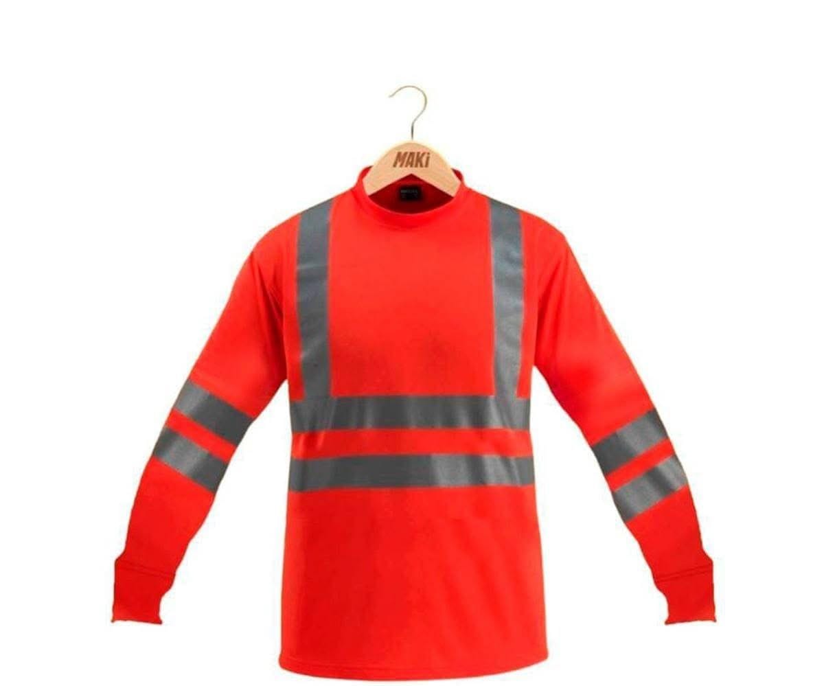 Polo rojo reflectivo
